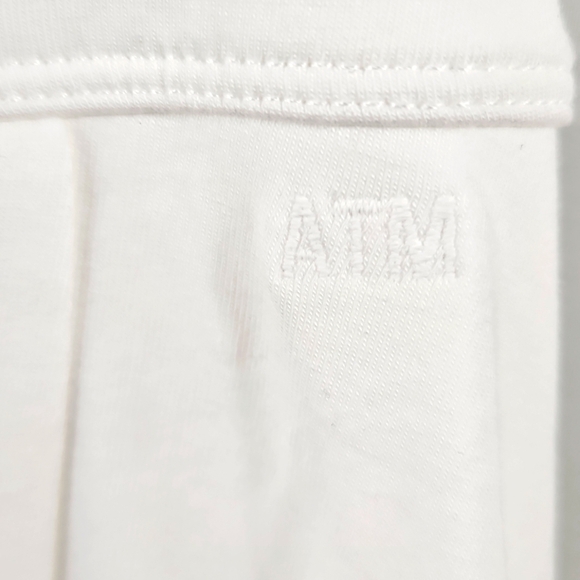 ATM Anthony Thomas Melillo Cotton Halter Tennis Dress w/Shorts White Size Large - Picture 6 of 9